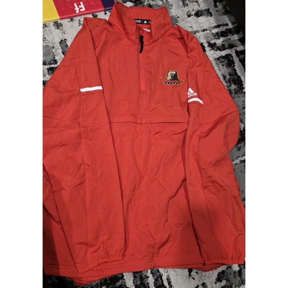 Morgan State Bears NCAA Adidas Men's 2018 Sideline Orange Squad Full-Zip Jacket